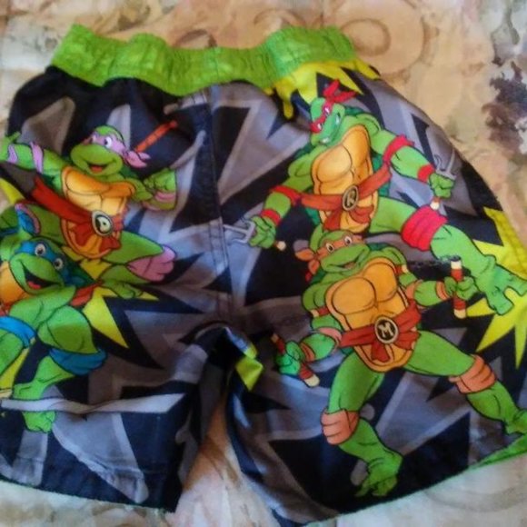 Nickelodeon Turtles Swim Trunks - Picture 2 of 2